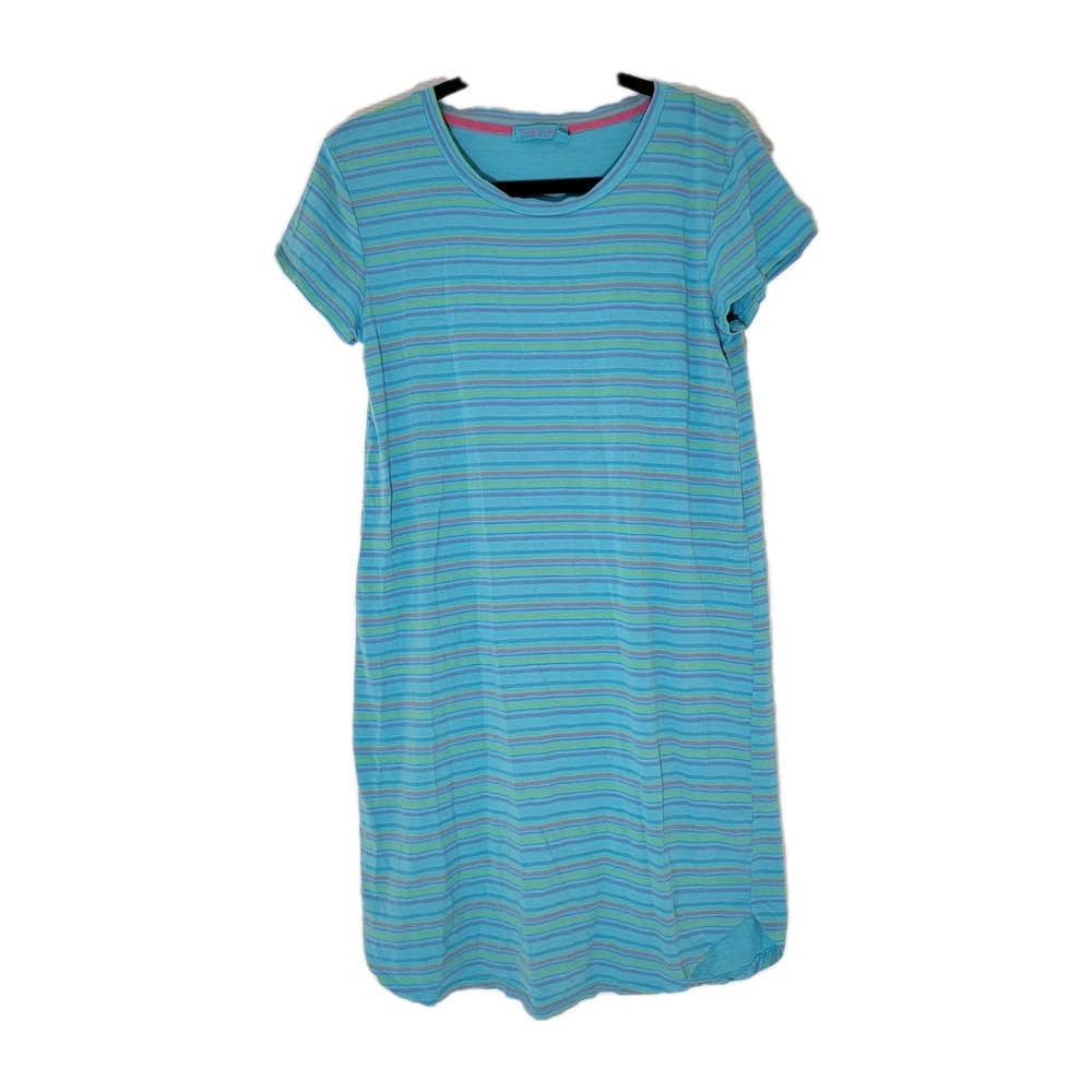 Fresh‎ Produce Luna Blue Stripe Kylie Promenade T-shirt Dress XS Made In USA